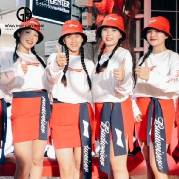 áo thun tay dài đồng phục bia budweiser