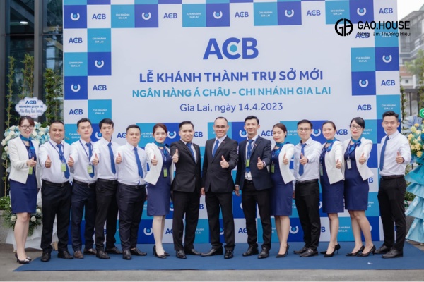 đầm liền đồng phục ngân hàng ACB