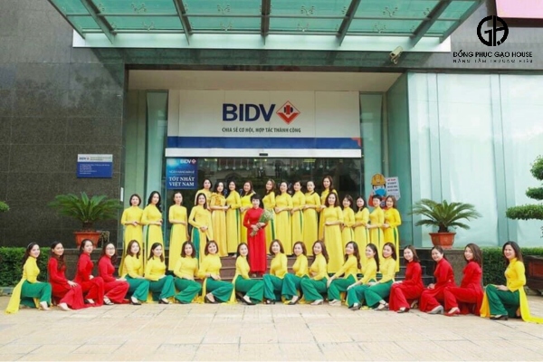 đồng phục áo dài bidv