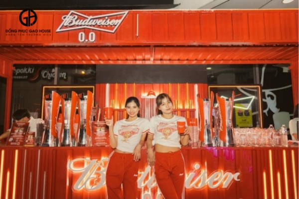 đồng phục bia budweiser cao cấp