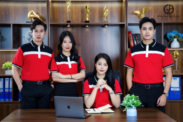 gạo house may đồng phục ngân hàng