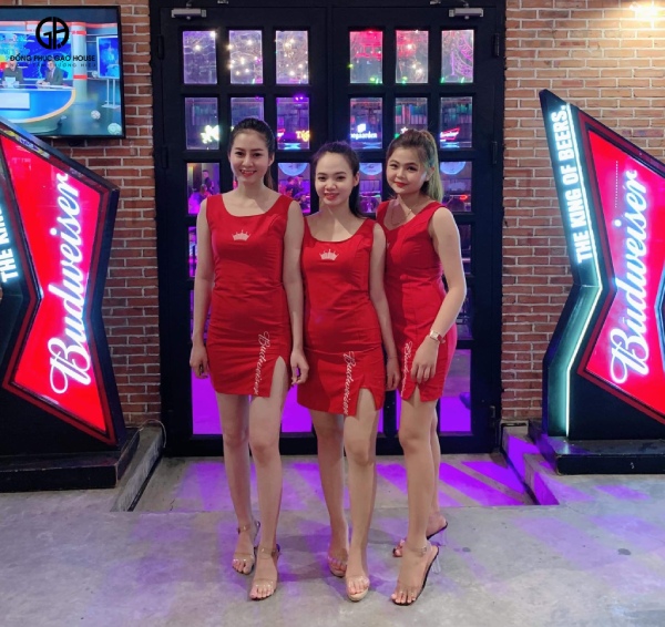 in áo đồng phục bia budweiser gia rẻ