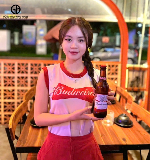 mẫu đồng phục bia budweiser