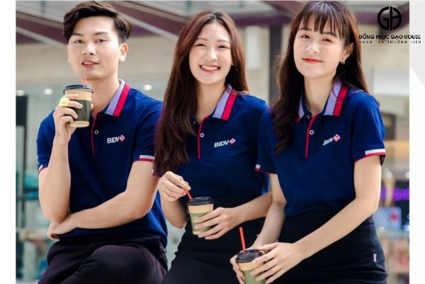 may áo polo đồng phục bidv