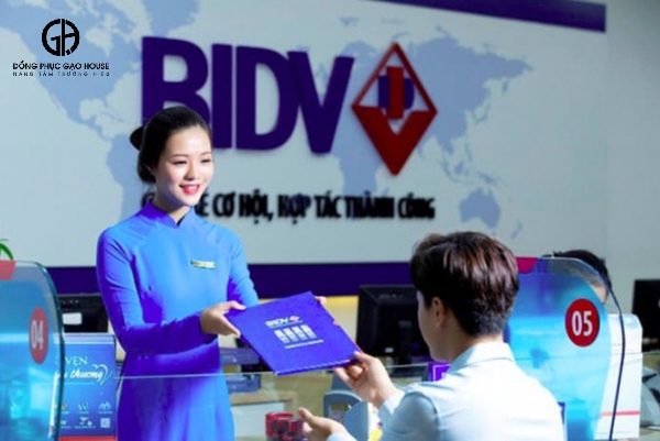 may đồng phục áo dài bidv