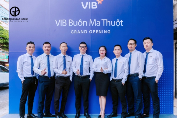 may đồng phục ngân hàng vib