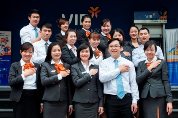 may đồng phục vib cao cấp
