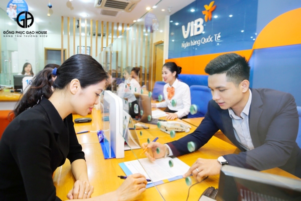 may đồng phục vib
