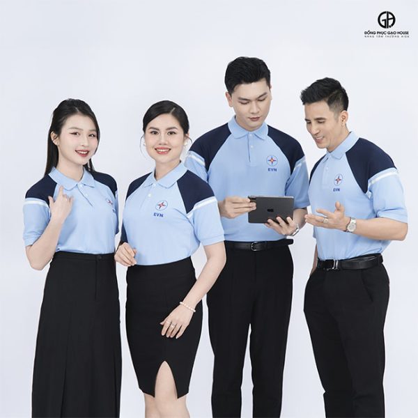 áo đồng phục công ty evn trẻ trung