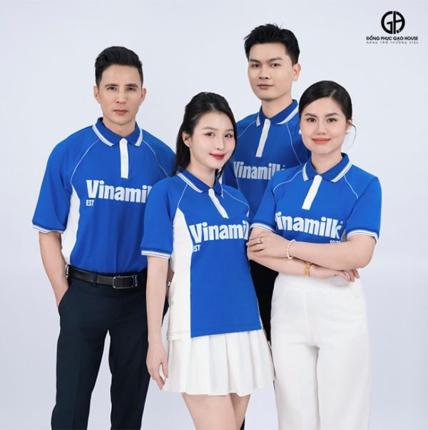 Áo Đồng Phục Công Ty Vinamilk Xanh Lan Tỏa Niềm Vui - Hình ảnh 2