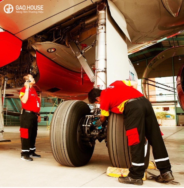 áo đồng phục kỹ thuật viên vietjet