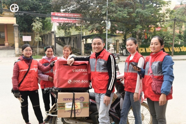 áo gile đồng phục shipper viettel post