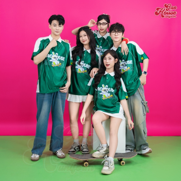 áo lớp green dáng oversize trendy