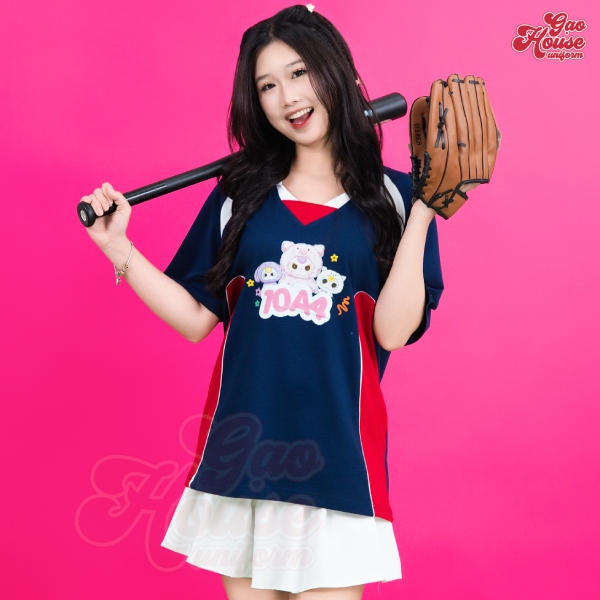 áo lớp sportemix xanh navy