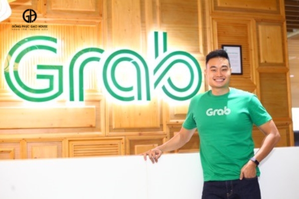 áo phông cổ tròn đồng phục grab