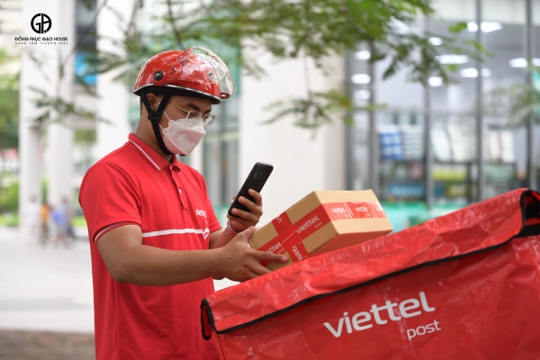 áo polo đồng phục giao hàng viettel post