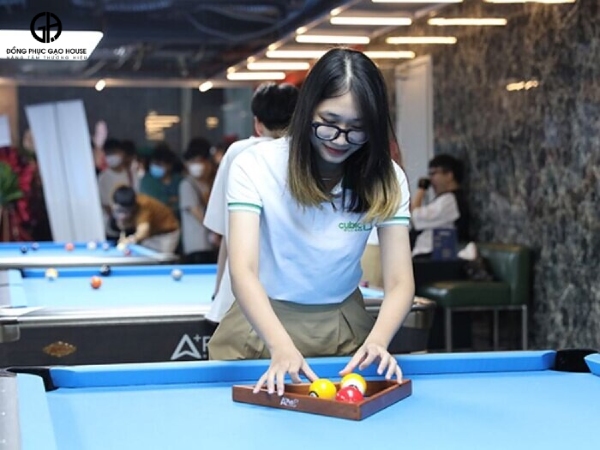 áo thun đồng phục bida có cổ