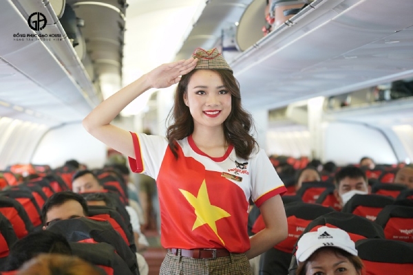 ao thun đồng phục vietjet đẹp