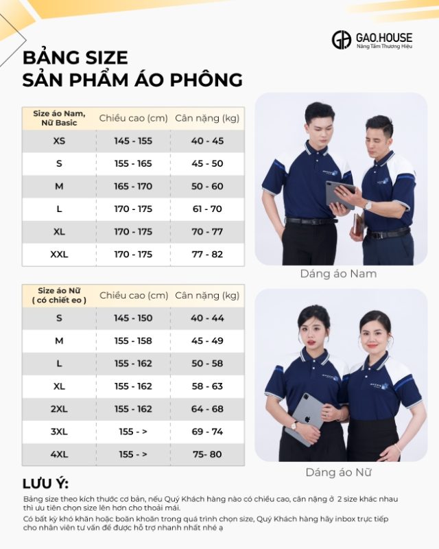 Bảng size chi tiết doanh nghiệp Masan