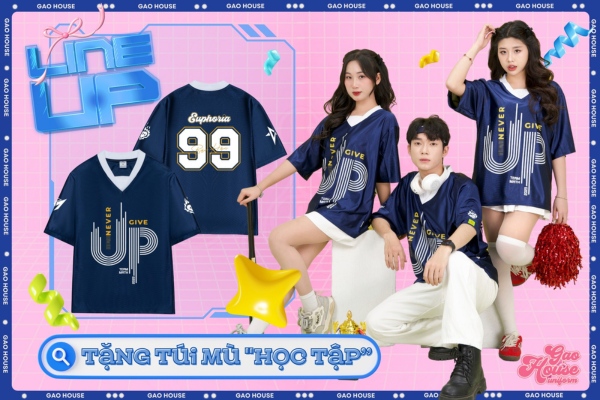 bộ sưu tập áo thể thao line up của gạo house