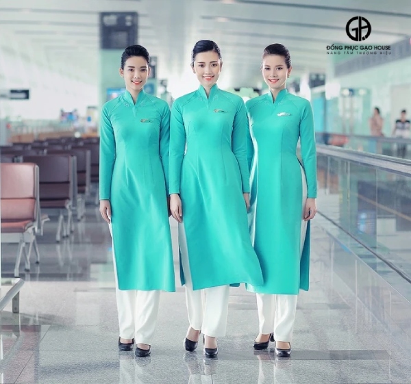 chất vải may đồng phục áo dài vietnam airlines