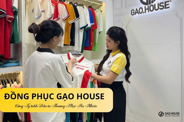 địa chỉ may áo lớp gạo house