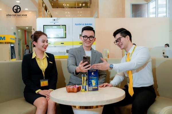 đồng phục ngân hàng nam á bank đẹp