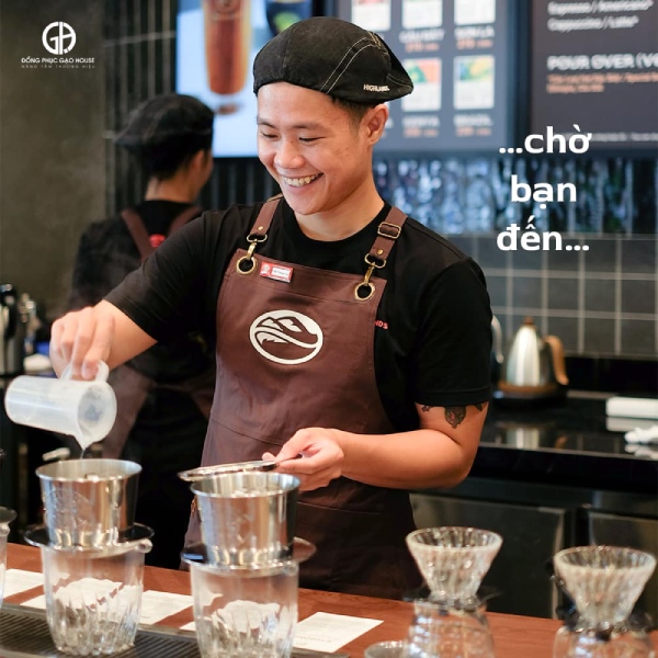 đồng phục nhân viên highlands coffee