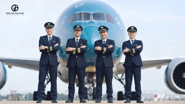 đồng phục phi công vietnam airlines đẹp