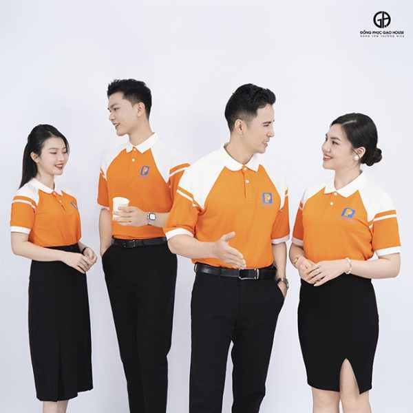 đồng phục polo petrolimex màu cam