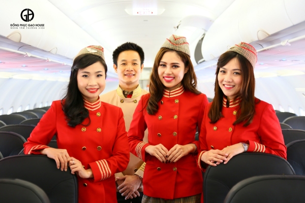 đồng phục tiếp viên hàng không vietjet air
