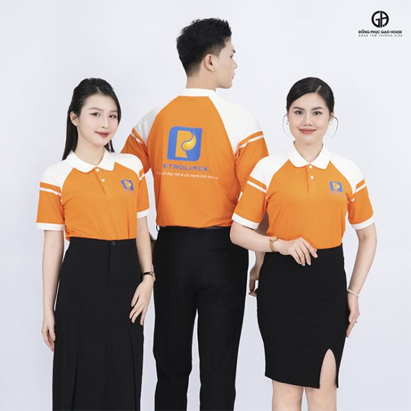 in áo đồng phục công ty petrolimex cao cấp