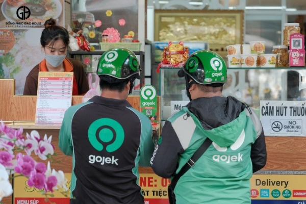 in áo đồng phục gojek