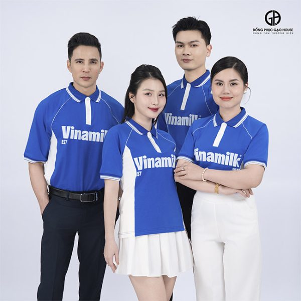 Áo Đồng Phục Công Ty Vinamilk Xanh Lan Tỏa Niềm Vui