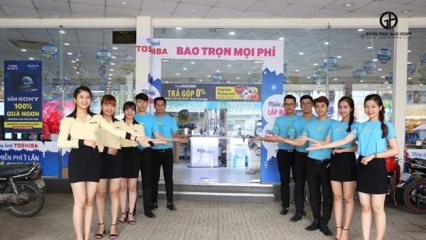 màu sắc đồng phục nhân viên điện máy xanh