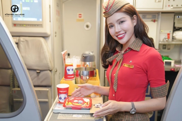 màu sắc đồng phục tiếp viên vietjet