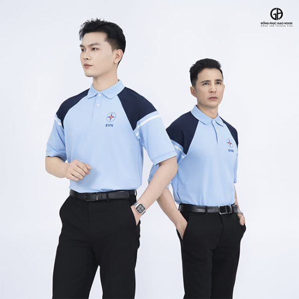 may áo thun đồng phục công ty evn