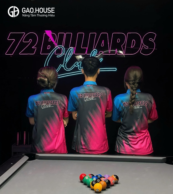 may đồng phục bida 72 billlads club