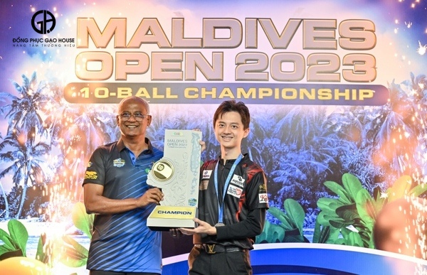 may đồng phục bida giai đấu maldives open