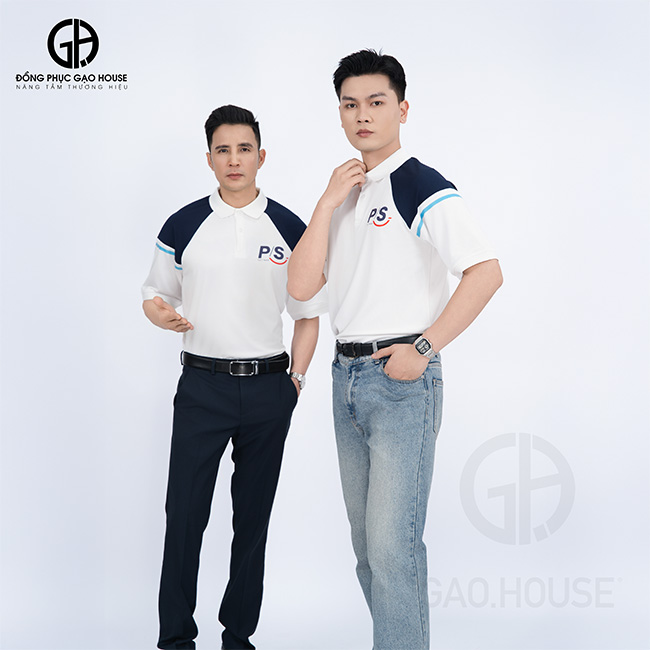 may đồng phục công ty ps