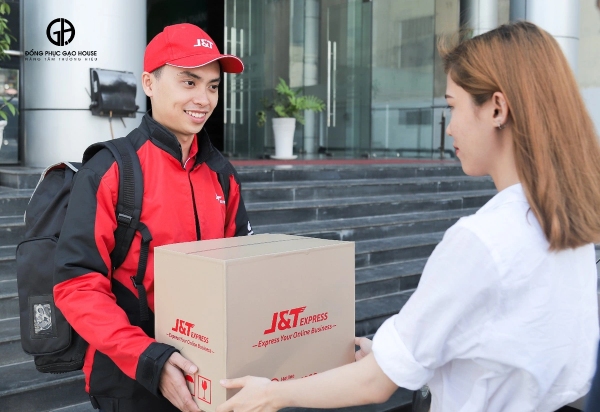 may đồng phục giao hang j&t giá rẻ