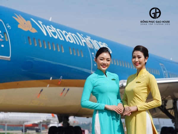 may đồng phục tiếp viên hàng không vietnam airlines đẹp
