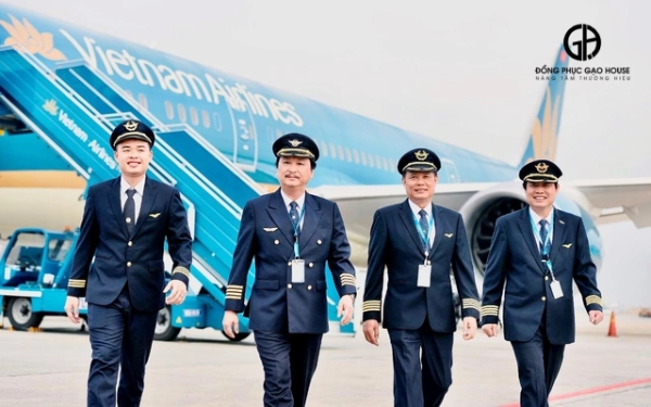 may đồng phục vietnam airlines cao cấp
