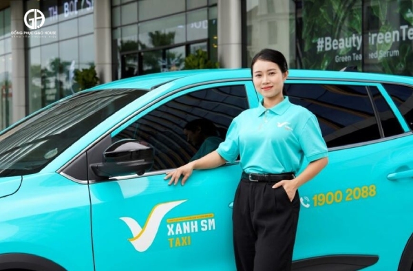 may đồng phục xanh sm chất lượng