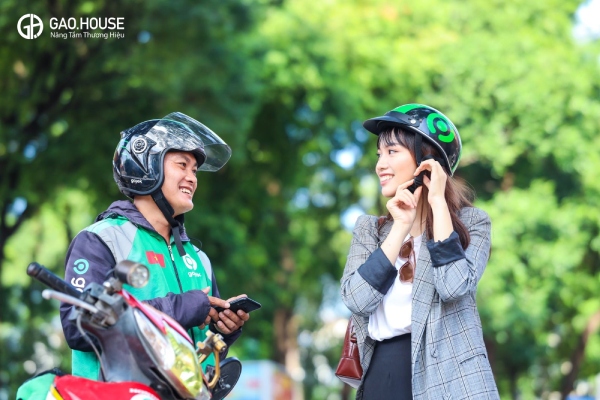 mũ bảo hiểm đồng phục gojek