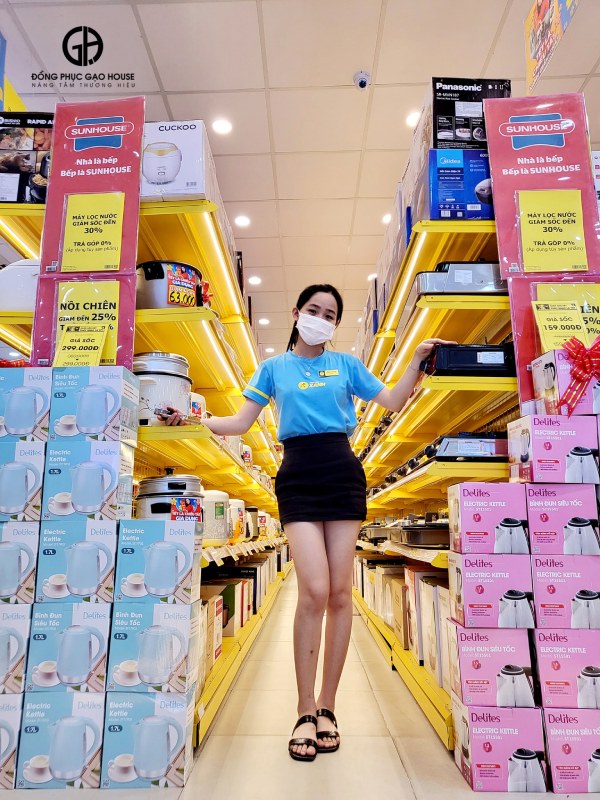 phụ kiện đồng phục điện máy xanh