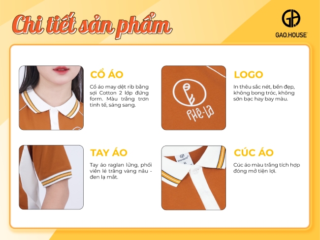 Sản phẩm chi tiết đồng phục doanh nghiệp Phê La