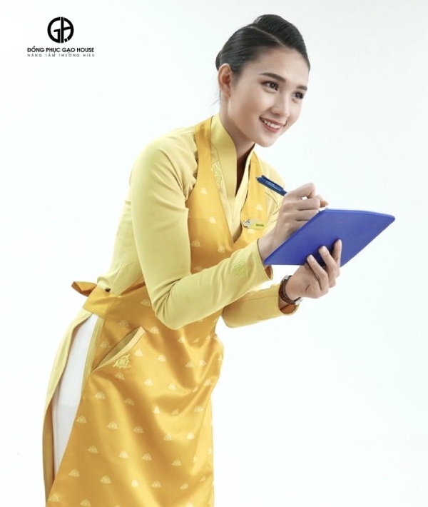 tạp dề đồng phục vietnam airlines