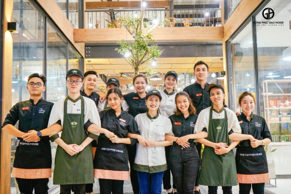 tạp dề the coffee house đồng phục