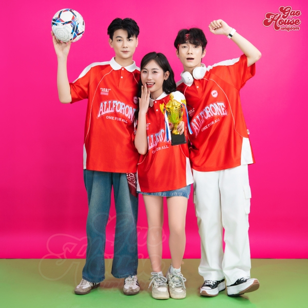 thiết kế áo g-bling đỏ oversize